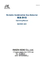 Riken Keiki RX-515 Operating Manual preview