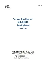 Riken Keiki RX-8000 Operating Manual предпросмотр