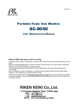 Preview for 1 page of Riken Keiki SC-8000 User & Maintenance Manual