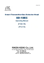 Riken Keiki SD-1DEC Operating Manual preview