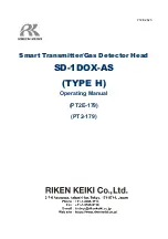 Riken Keiki SD-1DOX-AS Operating Manual preview