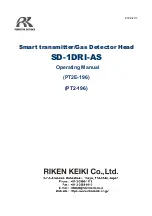 Preview for 1 page of Riken Keiki SD-1DRI-AS Operating Manual