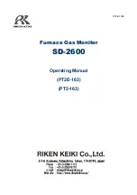 Riken Keiki SD-2600 Operating Manual preview