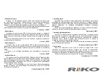 Предварительный просмотр 3 страницы RIKO brano User Manual