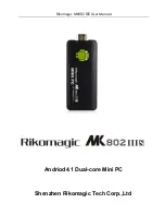 Rikomagic MK802 IIIS User Manual preview