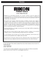 Preview for 26 page of Rikon Power Tools 10-050 Owner'S Manual