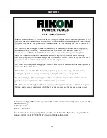 Предварительный просмотр 37 страницы Rikon Power Tools 10-201 Operator'S Manual