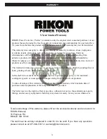 Preview for 14 page of Rikon Power Tools 10-305 Owner'S Manual