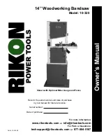 Предварительный просмотр 1 страницы Rikon Power Tools 10-320 Owner'S Manual