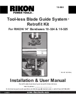 Preview for 1 page of Rikon Power Tools 10-324 Installation & User Manual