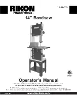Rikon Power Tools 10-324TG Operator'S Manual preview