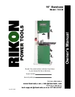 Rikon Power Tools 10-336 Owner'S Manual preview