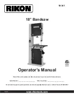 Preview for 1 page of Rikon Power Tools 10-341 Operator'S Manual