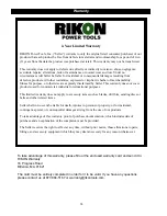 Предварительный просмотр 16 страницы Rikon Power Tools 10-600VS Operator'S Manual