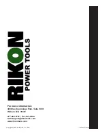 Предварительный просмотр 26 страницы Rikon Power Tools 20-110 Owner'S Manual