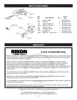 Предварительный просмотр 22 страницы Rikon Power Tools 20-800H Operator'S Manual