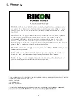 Предварительный просмотр 21 страницы Rikon Power Tools 23-400 Operator'S Manual