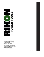 Предварительный просмотр 22 страницы Rikon Power Tools 23-400 Operator'S Manual