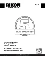 Preview for 24 page of Rikon Power Tools 30-230 Operator'S Manual