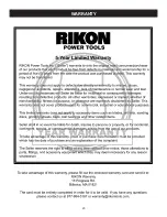 Предварительный просмотр 23 страницы Rikon Power Tools 30-240 Operator'S Manual