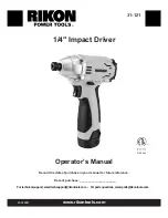 Rikon Power Tools 31-121 Operator'S Manual preview