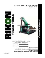 Preview for 1 page of Rikon Power Tools 50-150 Owner'S Manual