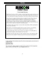 Preview for 17 page of Rikon Power Tools 50-150 Owner'S Manual