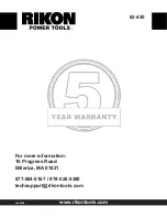 Предварительный просмотр 20 страницы Rikon Power Tools 62-450 Operator'S Manual