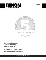 Предварительный просмотр 20 страницы Rikon Power Tools 70-105 Operator'S Manual