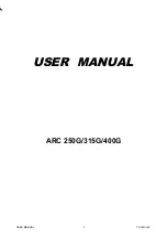 Riland ARC 250G User Manual preview