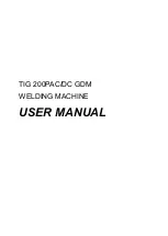 Preview for 1 page of Rilon TIG 200PAC/DC GDM User Manual