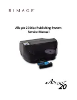 Preview for 1 page of Rimage Allegro 20 Service Manual