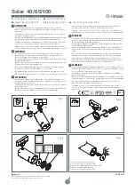 Rimani Solar 40 Mounting Instructions предпросмотр