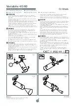 Rimani Variabile 40 Mounting Instructions предпросмотр