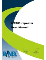 Preview for 1 page of Rinex WR900 User Manual