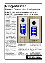 Предварительный просмотр 2 страницы RinG-MASTER AA912-F Manual