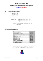 Preview for 10 page of Ring Mekanikk Steens Physical User Manual And Technical Specifications