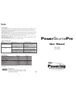 Предварительный просмотр 1 страницы Ring Powering PowerSource RINV1000 User Manual