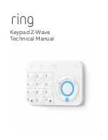 ring Keypad Z-Wave Technical Manual preview