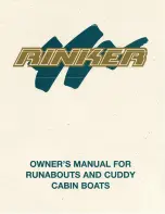 Rinker Cuddy Cabin Owner'S Manual preview