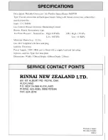 Preview for 32 page of Rinnai 560 PTR Operating And Installation Instructions