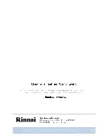 Preview for 48 page of Rinnai AH083CP Installation And Operation Manual