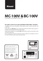 Rinnai BC-100V Operation & Installation Manual preview