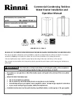 Rinnai c199e Installation And Operation Manual preview