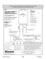 Preview for 34 page of Rinnai C53 Operation & Installation Manual