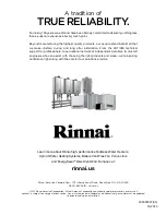 Preview for 32 page of Rinnai CHS199100 Installation And Operation Manual