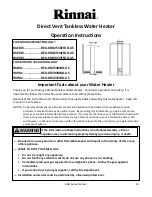 Предварительный просмотр 53 страницы Rinnai Circ-Logic RU80e Installation And Operation Manual