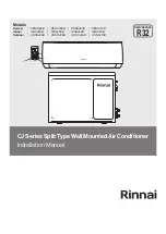 Rinnai CJ Series Installation Manual preview