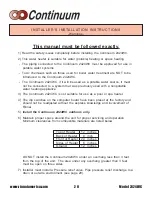 Preview for 20 page of Rinnai CONTINUUM 2424WC Instructions For Use Manual