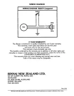 Preview for 5 page of Rinnai Cosypanel Operating Information And Installation Instructions